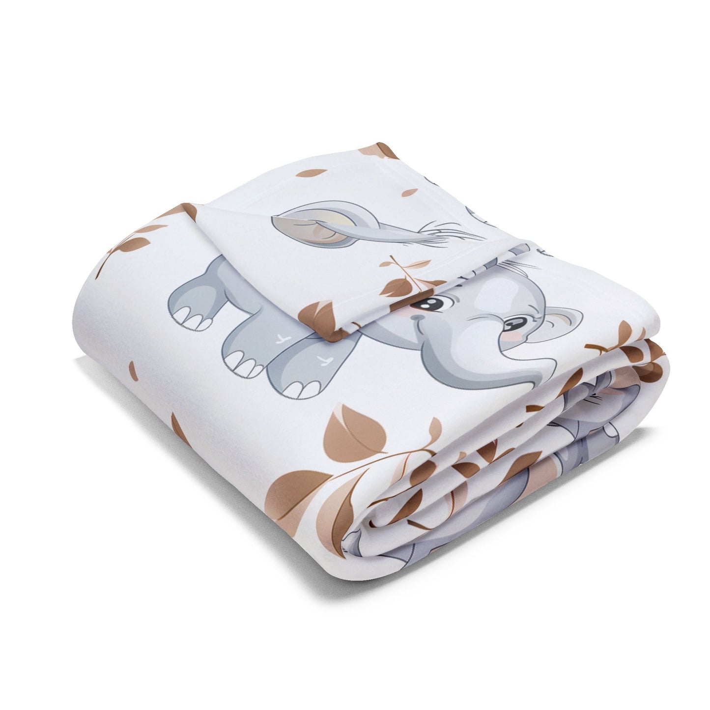 Cute Baby Elephants Fleece Throw Blanket for Toddlers, Kids & Pets – Soft, Cozy, and Durable 30x40” Blanket