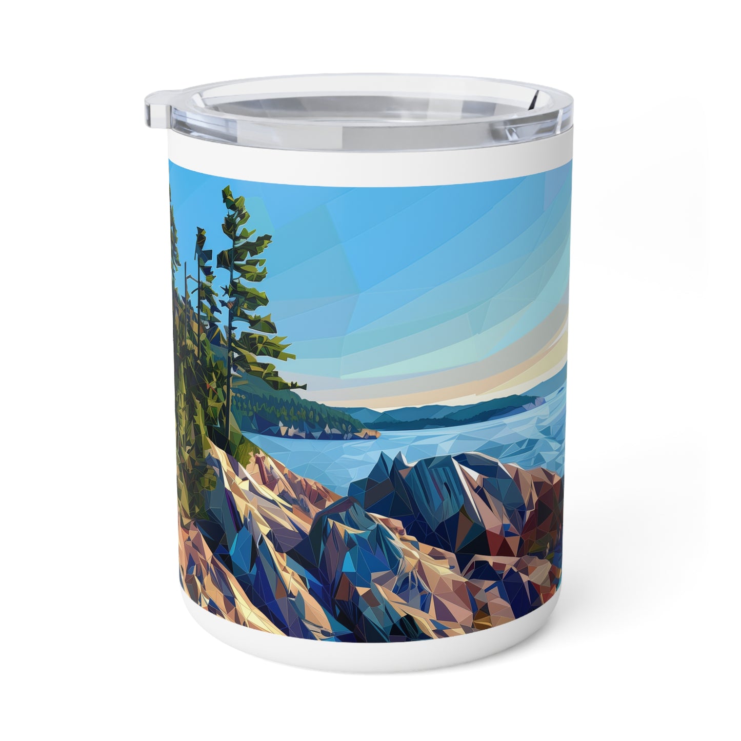 Insulated Coffee Mug with Acadia National Park Design, 10 oz