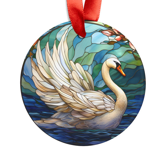 Graceful Swan Decorative Art Acrylic Ornament