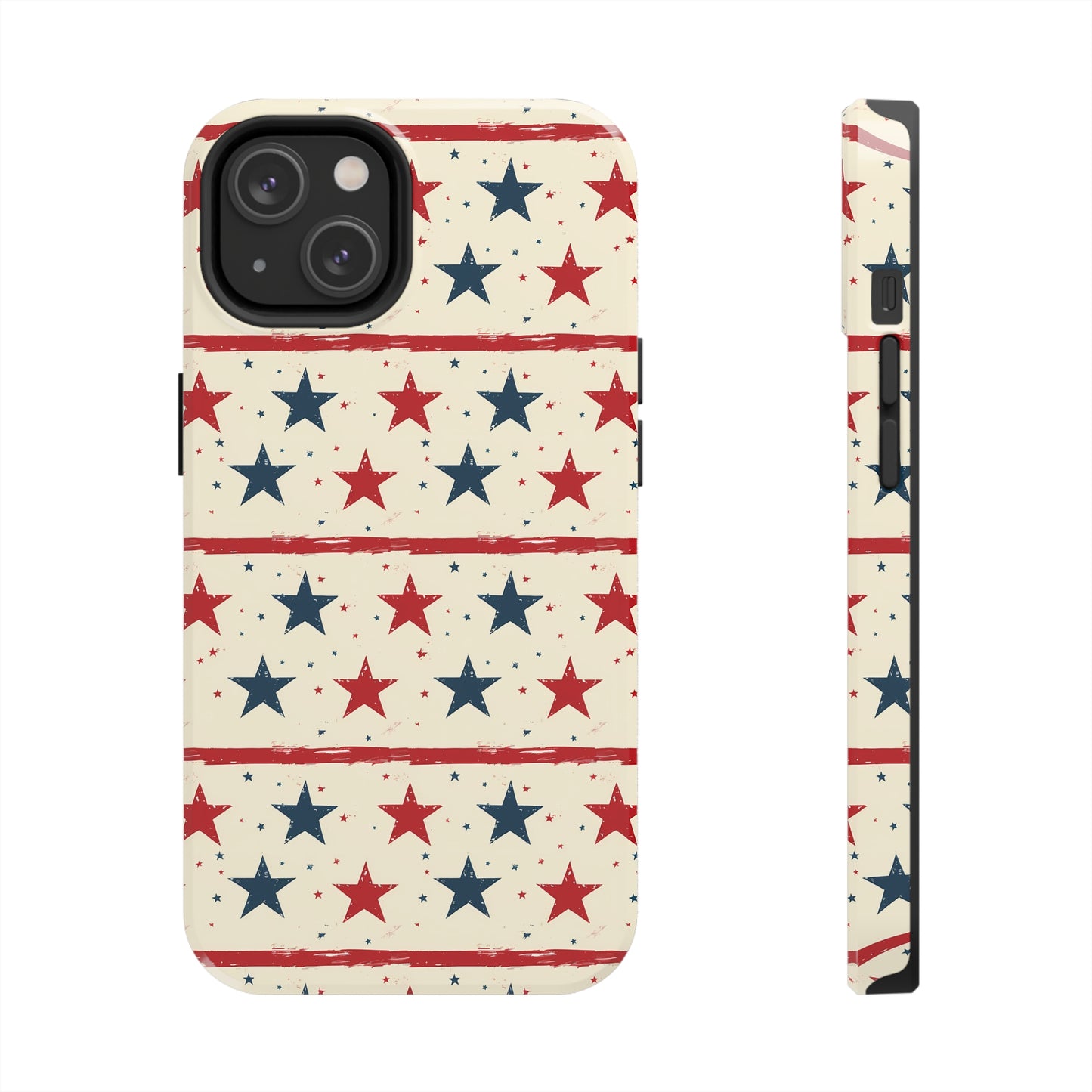 Stars & Stripes Tough Phone Case for iPhone 11, 12, 13, 14, 15, Plus, Pro, Pro Max