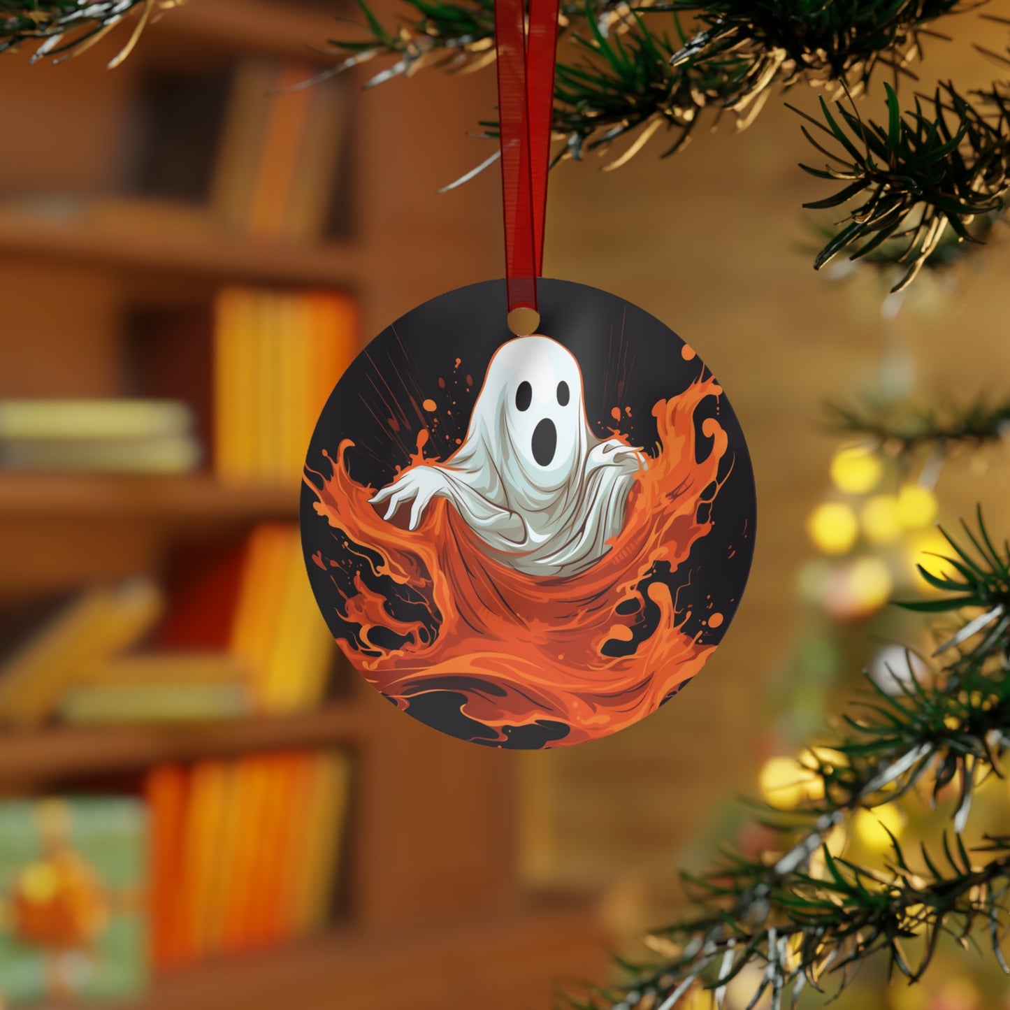 Spooky Ghost Halloween Ornament for Mini Tree Decoration