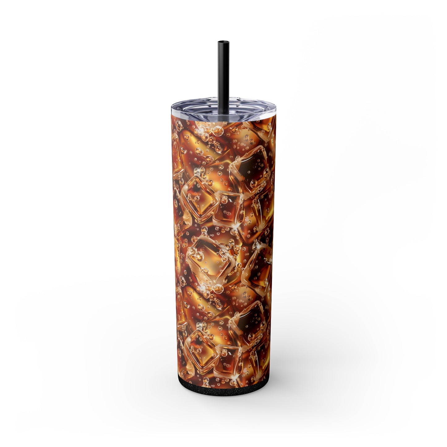 Stainless Steel Tumbler with Lid & Straw, 20 oz, Cola Soda Pop - Double-walled, Keeps Drinks Hot or Cold