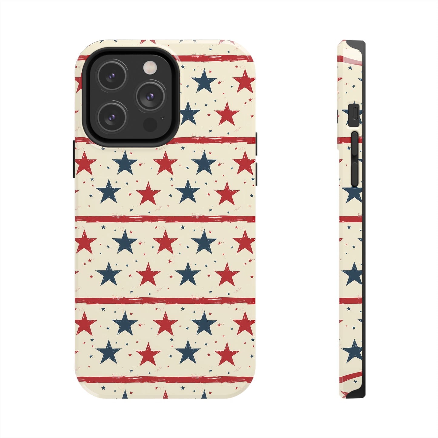 Stars & Stripes Tough Phone Case for iPhone 11, 12, 13, 14, 15, Plus, Pro, Pro Max