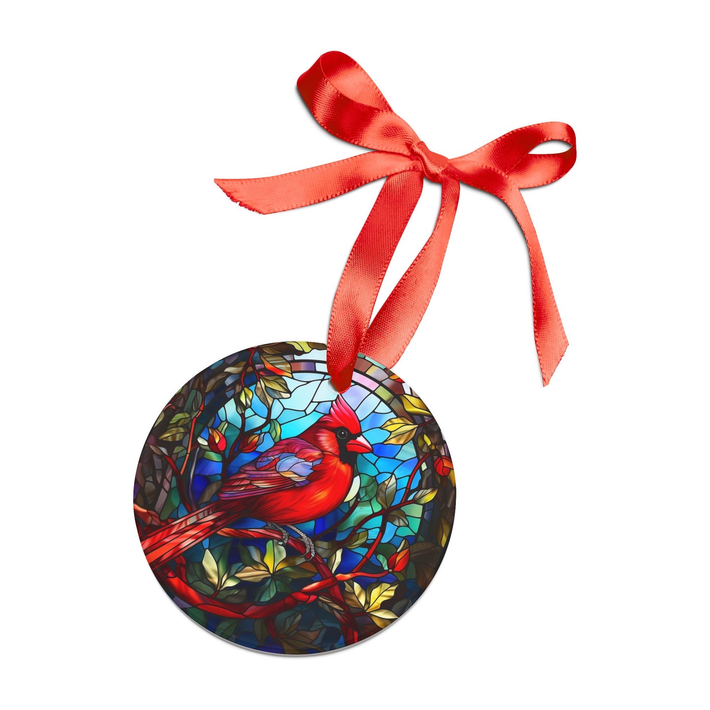 Yuletide Messenger, Northern Cardinal Acrylic Ornament