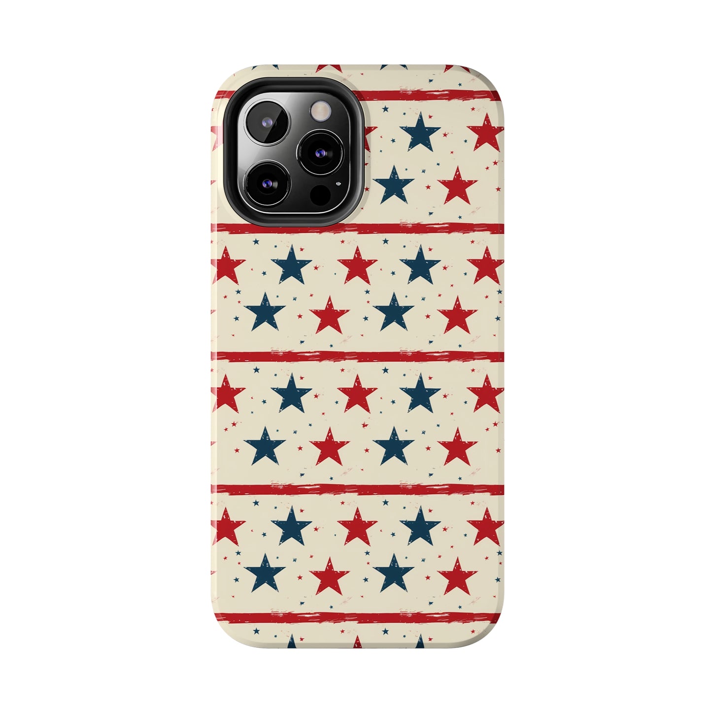 Stars & Stripes Tough Phone Case for iPhone 11, 12, 13, 14, 15, Plus, Pro, Pro Max