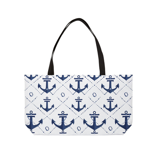 Nautical Anchors Tote Bag (24" x 13" x 2")