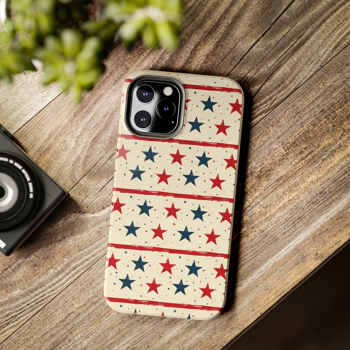 Stars & Stripes Tough Phone Case for iPhone 11, 12, 13, 14, 15, Plus, Pro, Pro Max