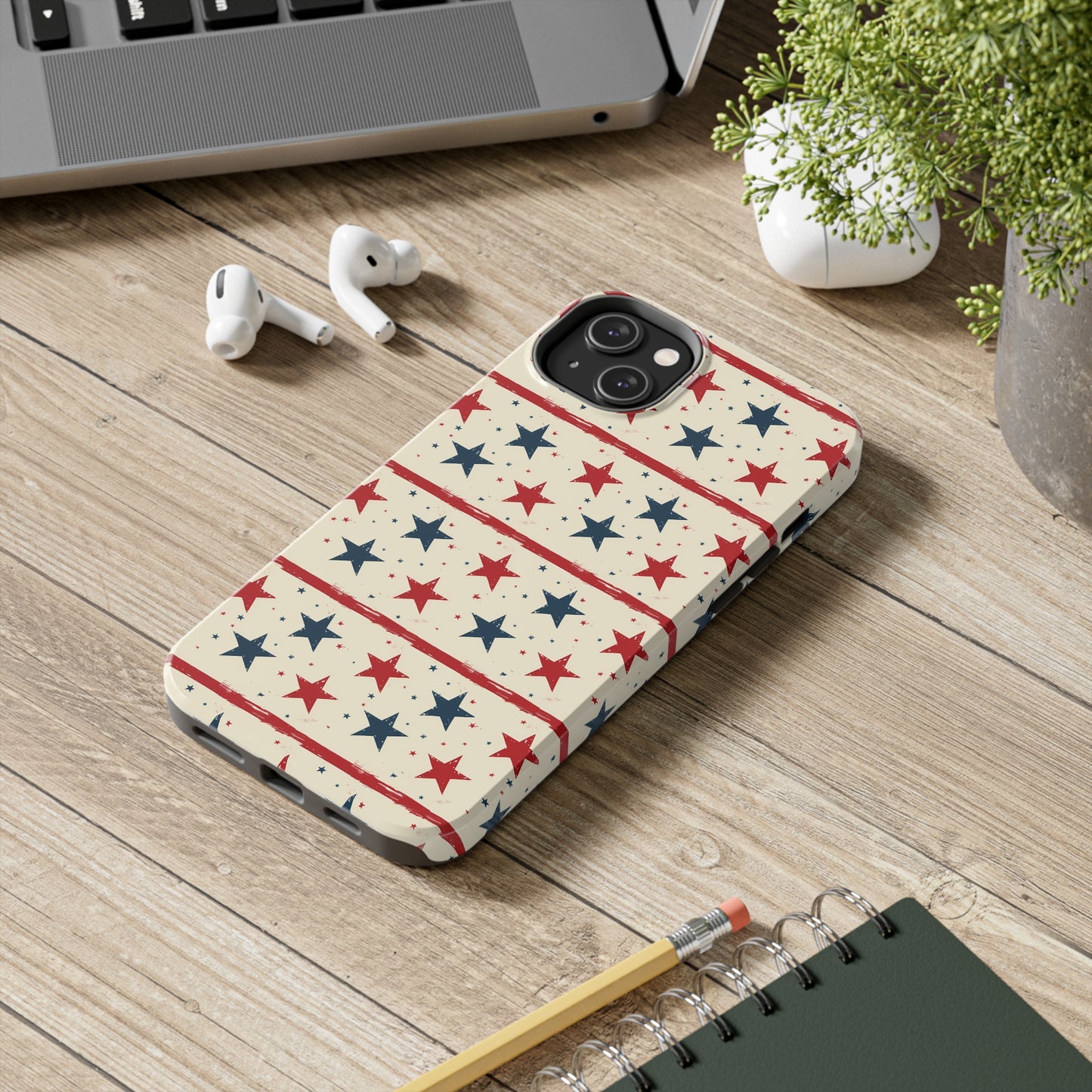 Stars & Stripes Tough Phone Case for iPhone 11, 12, 13, 14, 15, Plus, Pro, Pro Max