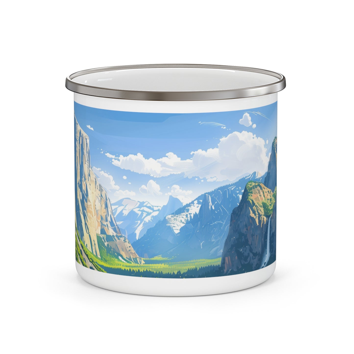 Camping Mug with Yosemite National Park Design, 12oz Coffee Cup