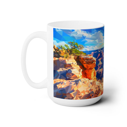 Large Collectible Coffee Mug with Grand Canyon National Park Design, 15oz