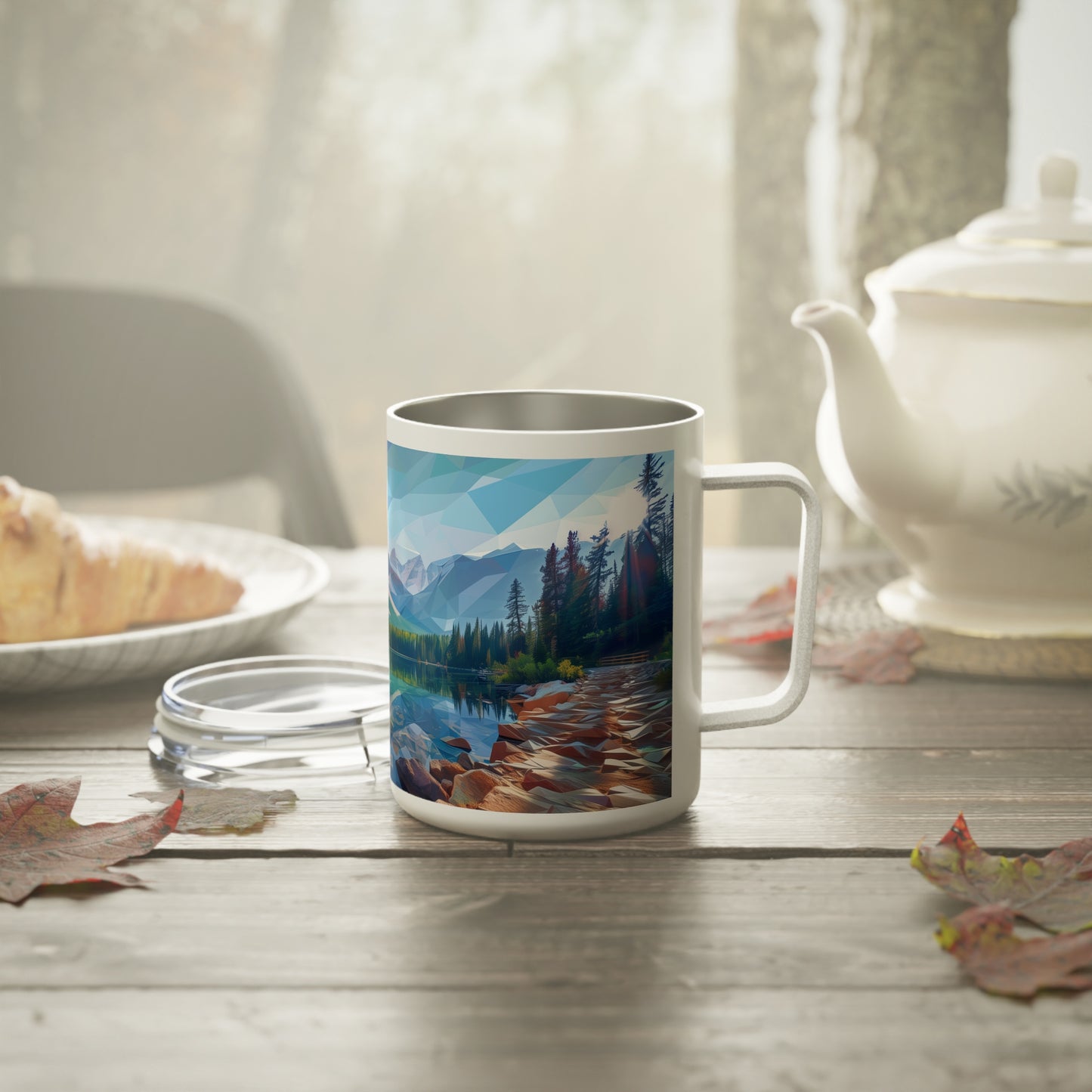 Insulated Coffee Mug with Rocky National Park Design, 10 oz