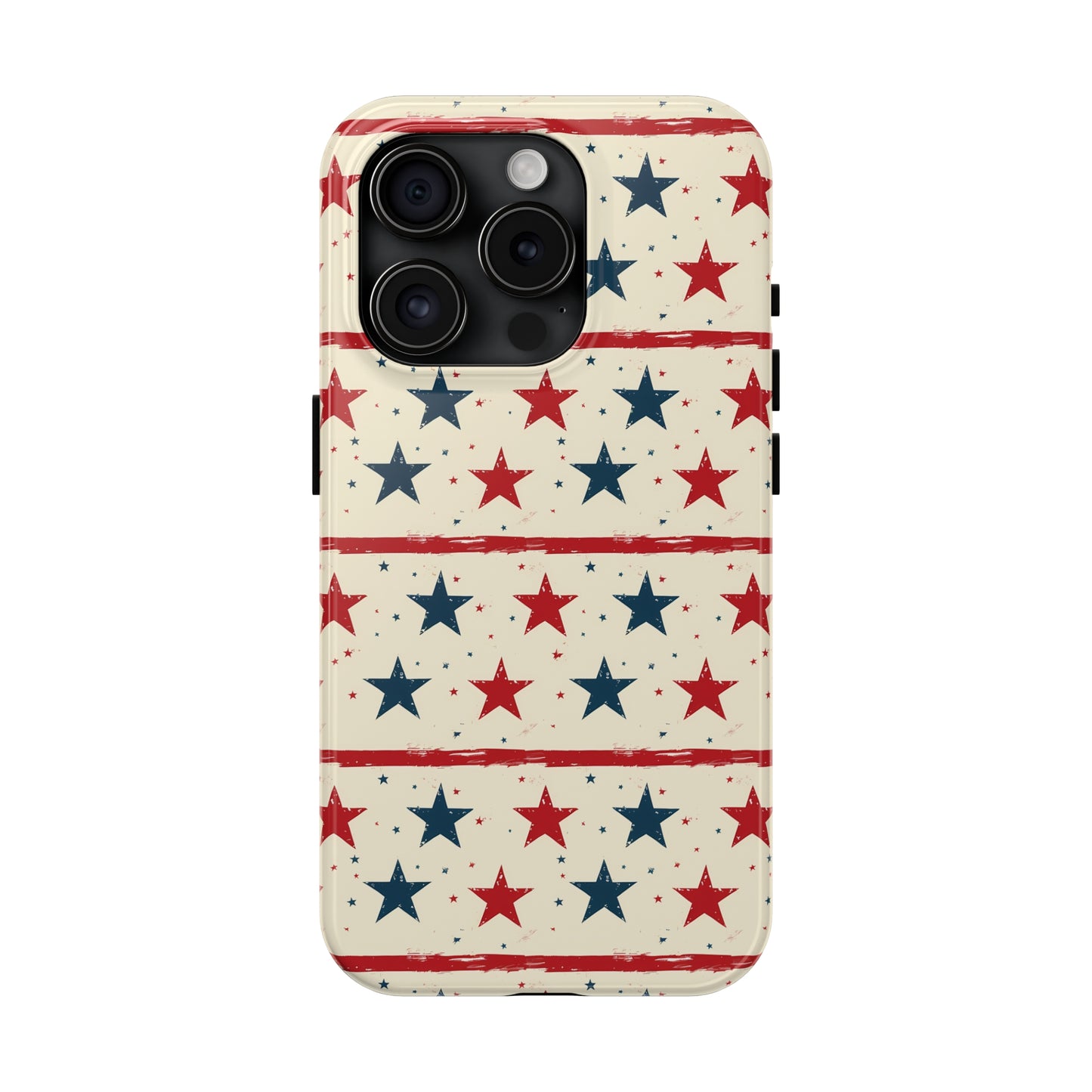 Stars & Stripes Tough Phone Case for iPhone 11, 12, 13, 14, 15, Plus, Pro, Pro Max