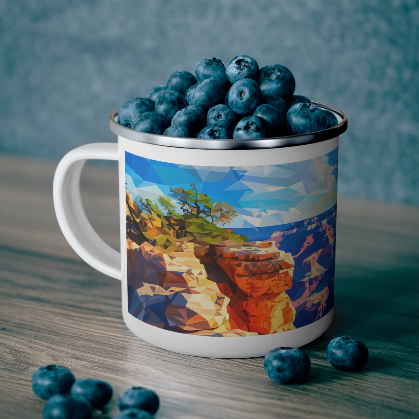 Camping Mug with Grand Canyon Design, 12oz Coffee Cup