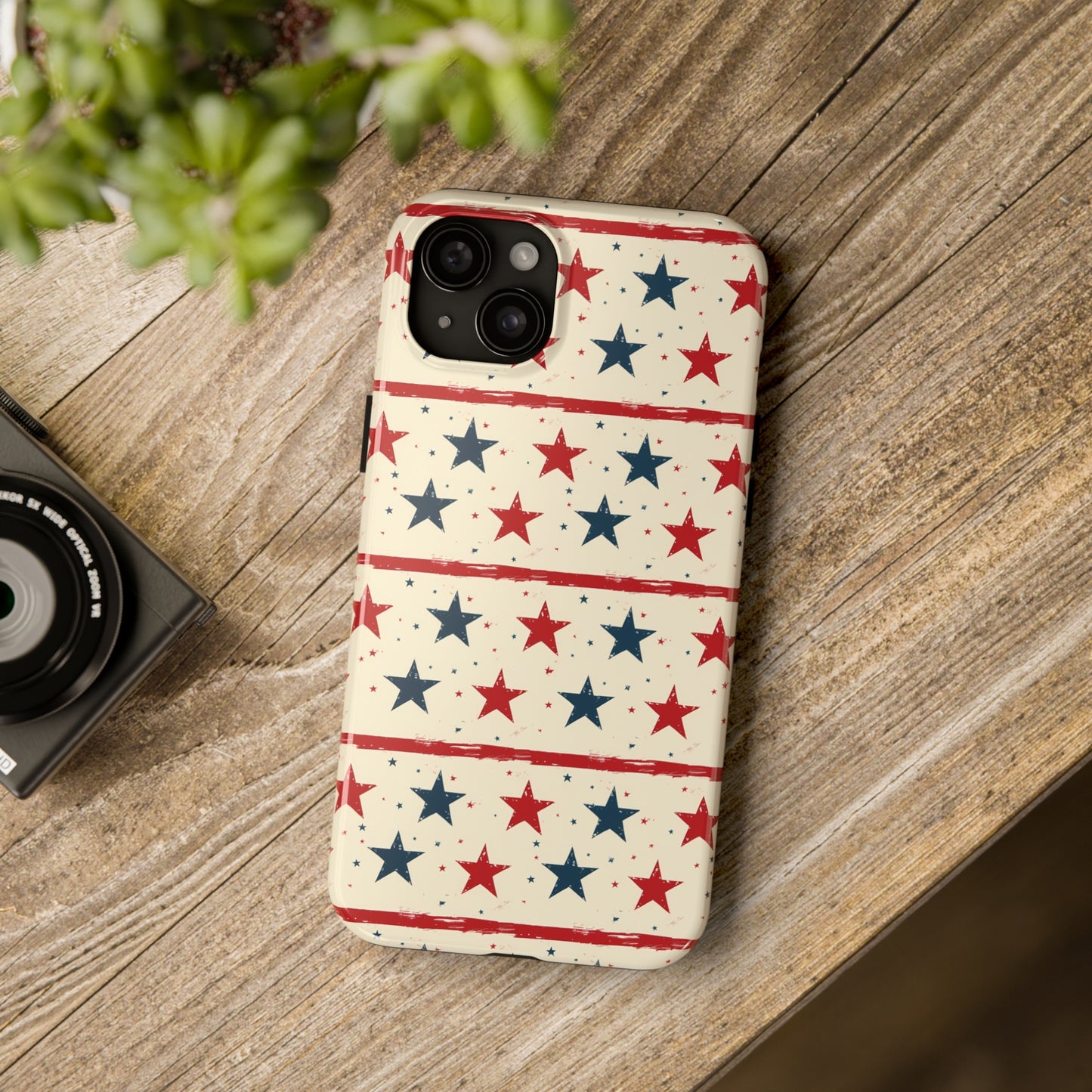 Stars & Stripes Tough Phone Case for iPhone 11, 12, 13, 14, 15, Plus, Pro, Pro Max