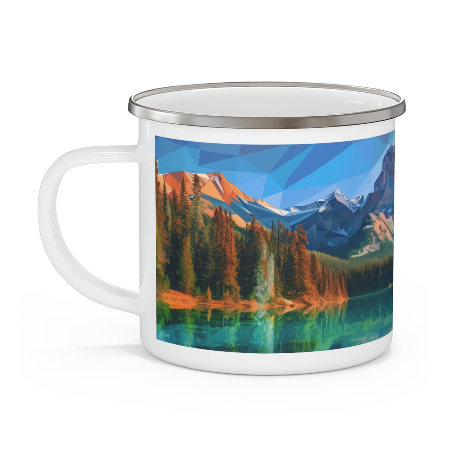 Camping Mug with Rocky Mountain National Park Design, 12oz Coffee Cup