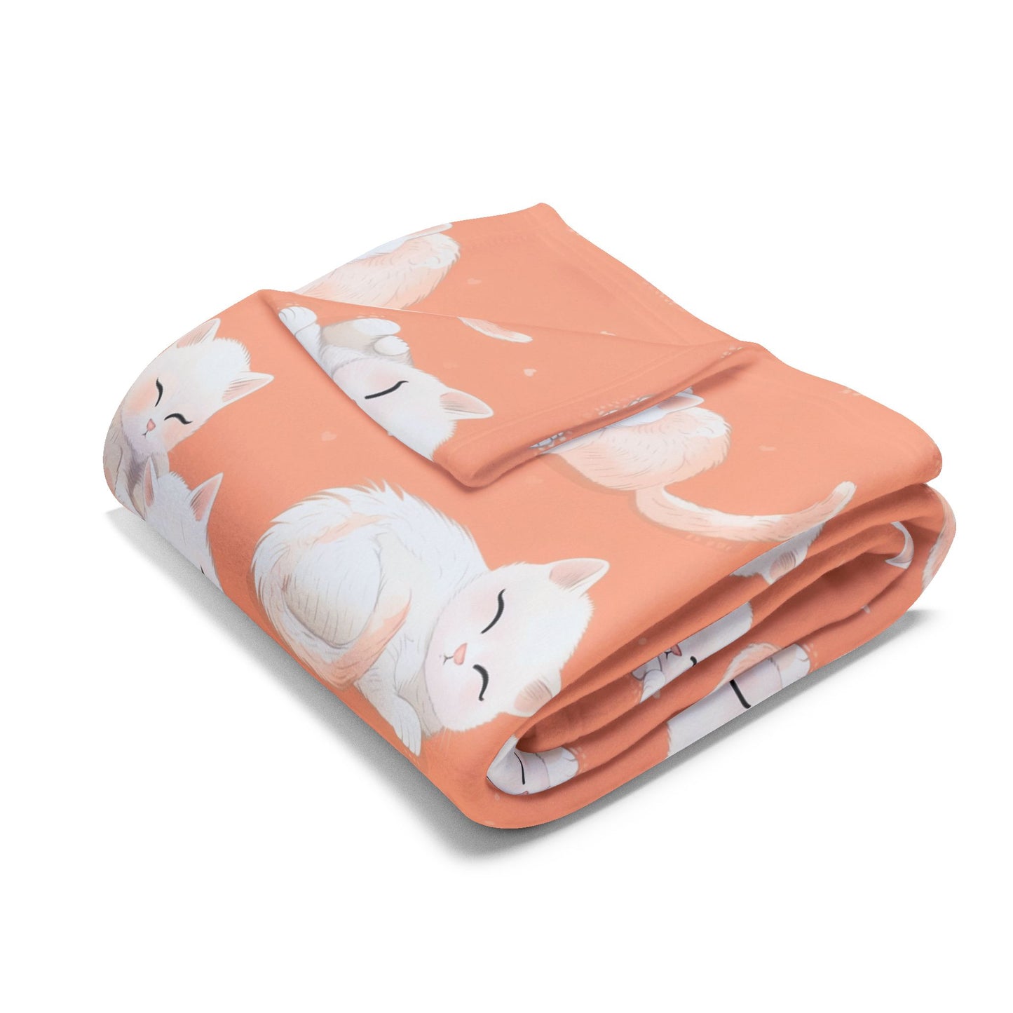 Cute Sleeping Kittens Fleece Throw Blanket for Toddlers, Kids & Pets – Soft, Cozy, and Durable 30x40” Blanket