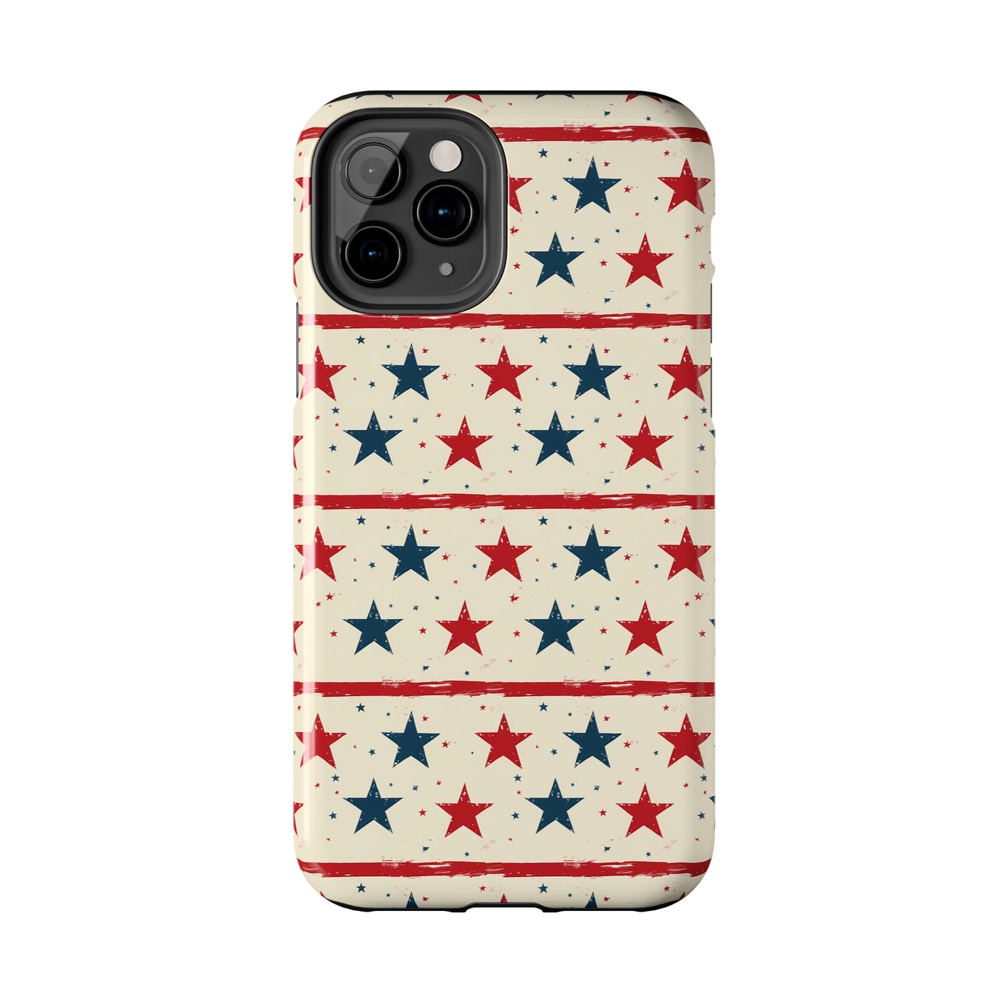 Stars & Stripes Tough Phone Case for iPhone 11, 12, 13, 14, 15, Plus, Pro, Pro Max