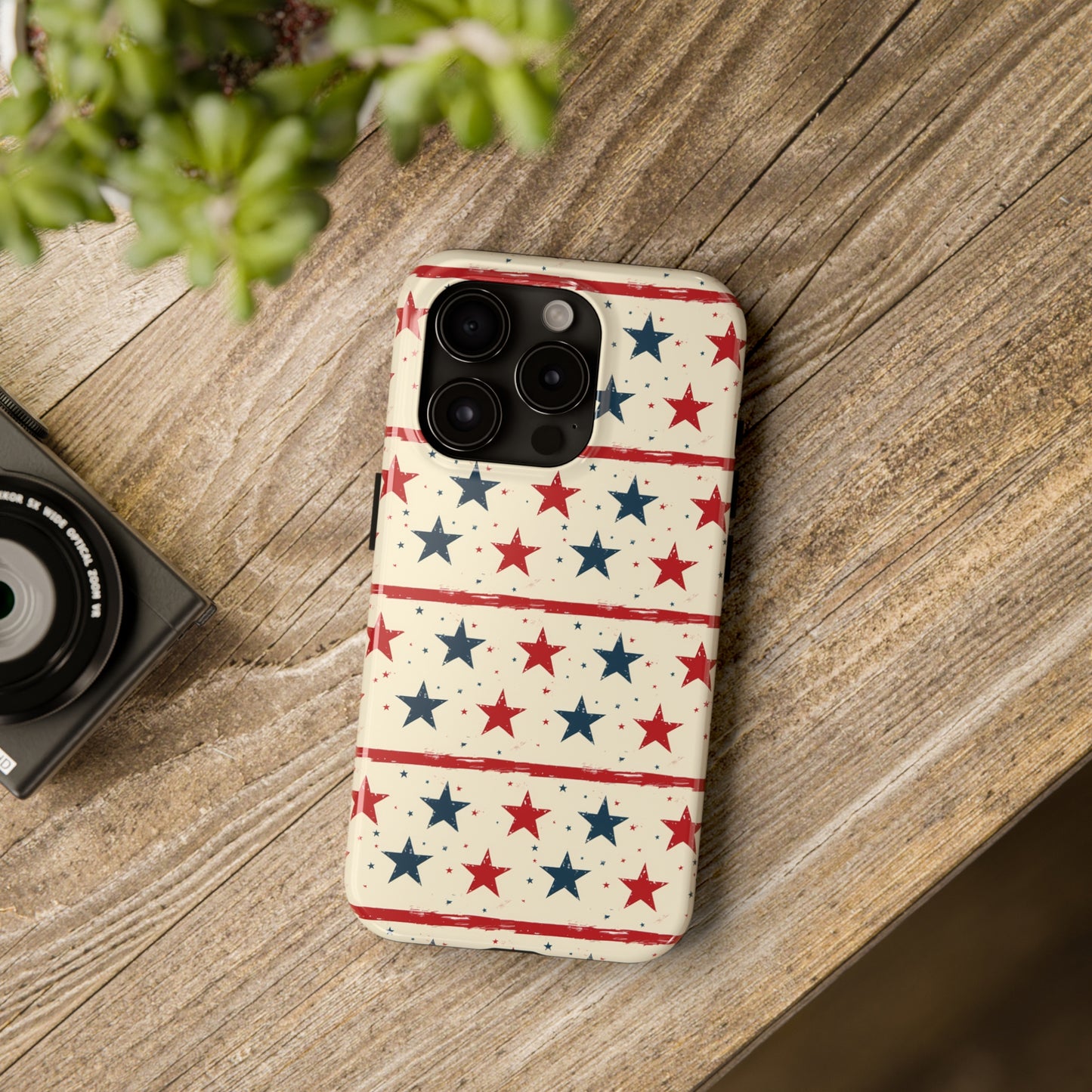 Stars & Stripes Tough Phone Case for iPhone 11, 12, 13, 14, 15, Plus, Pro, Pro Max