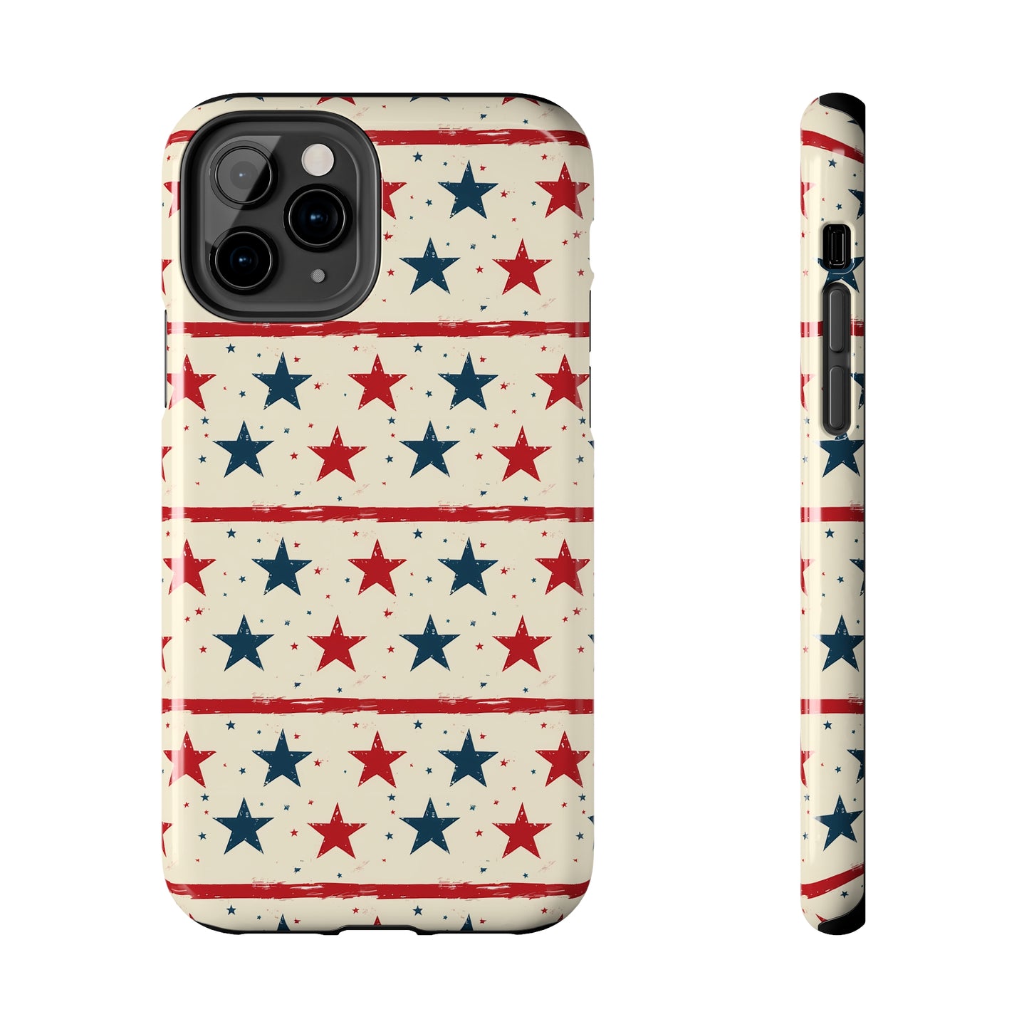 Stars & Stripes Tough Phone Case for iPhone 11, 12, 13, 14, 15, Plus, Pro, Pro Max