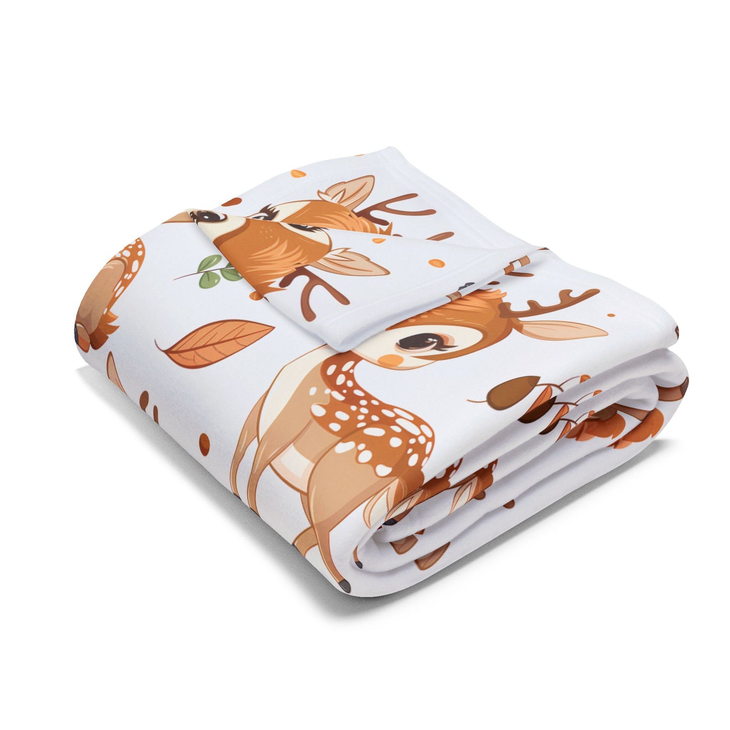 Cute Baby Reindeer Fleece Throw Blanket for Toddlers, Kids & Pets – Soft, Cozy, and Durable 30x40” Blanket