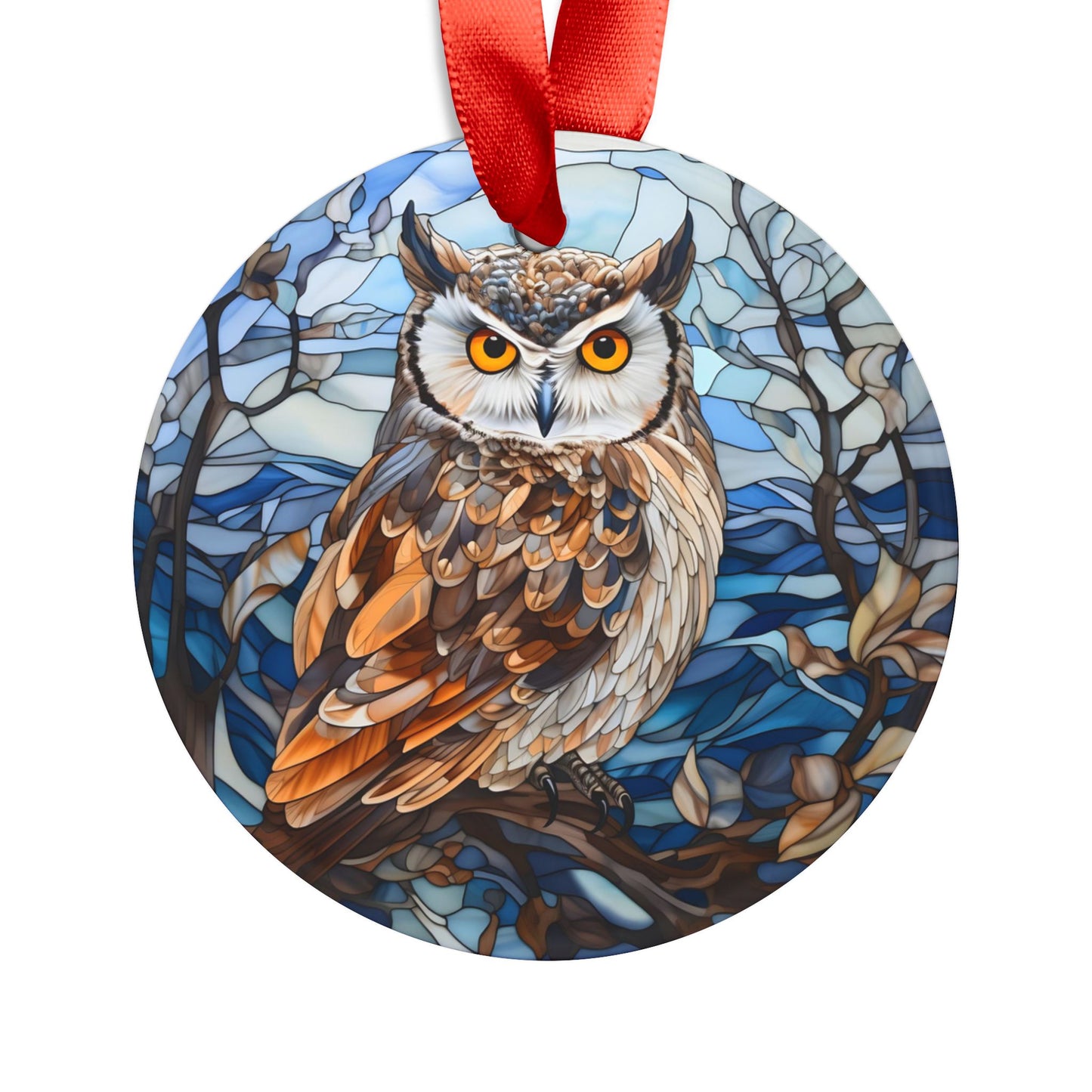 Wise Winter Owl Decorative Art Acrylic Ornament