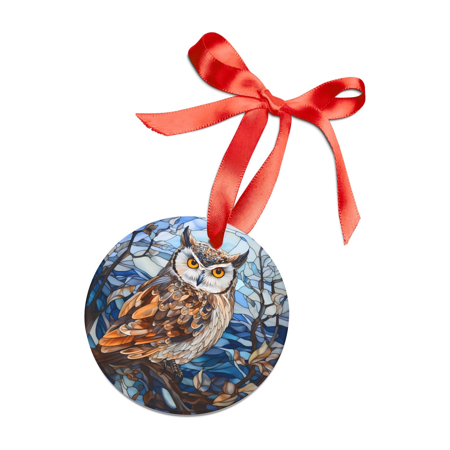 Wise Winter Owl Decorative Art Acrylic Ornament