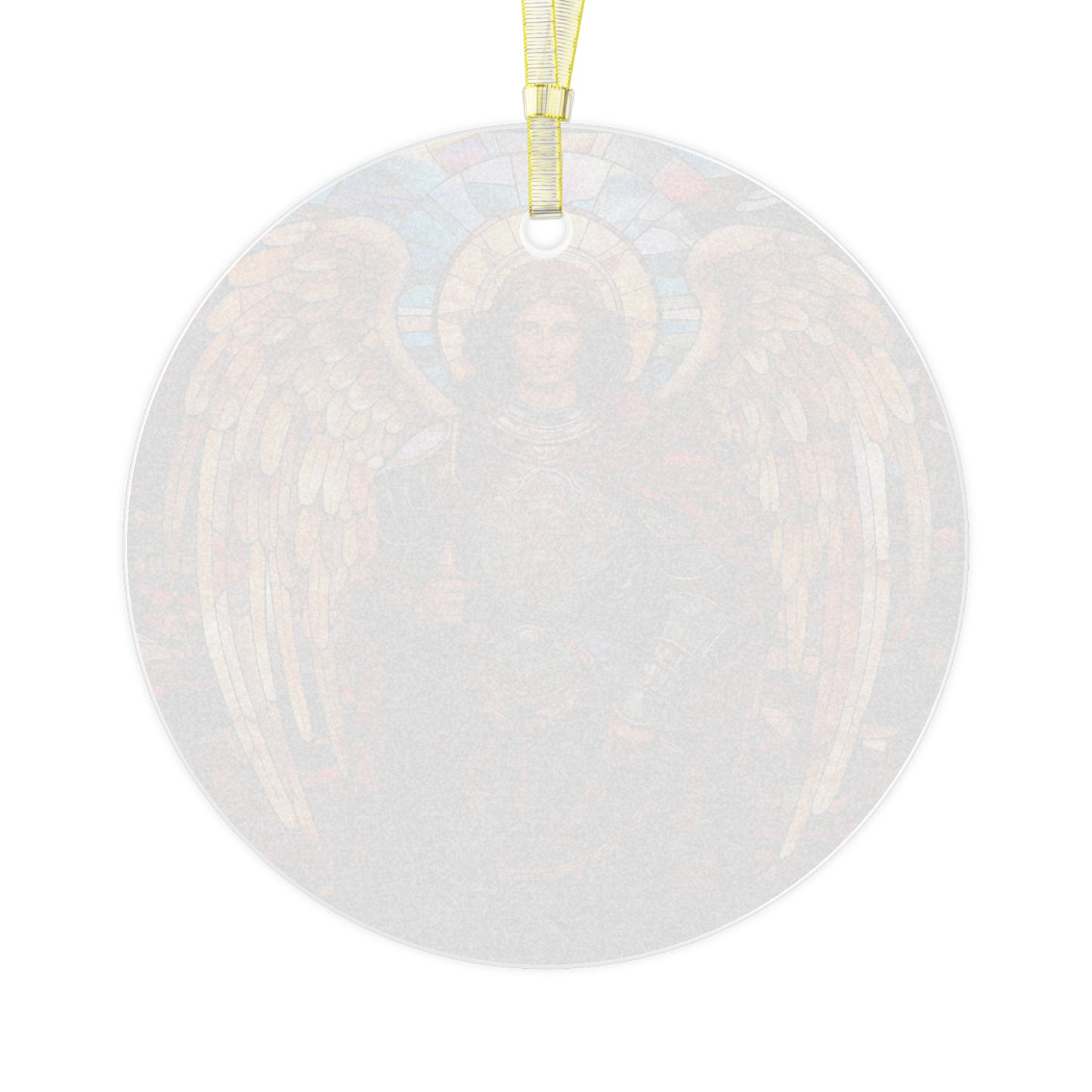 Archangel Michael Renaissance Glass Ornament