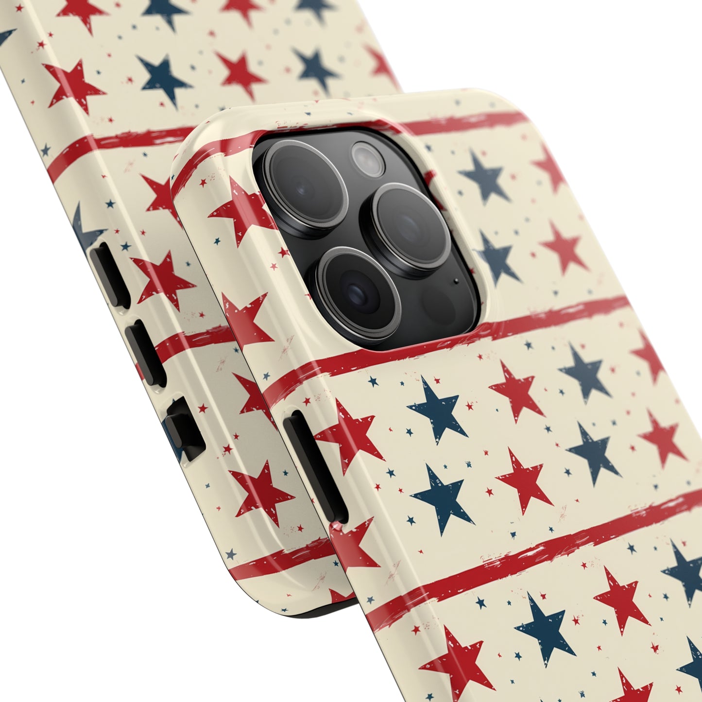 Stars & Stripes Tough Phone Case for iPhone 11, 12, 13, 14, 15, Plus, Pro, Pro Max