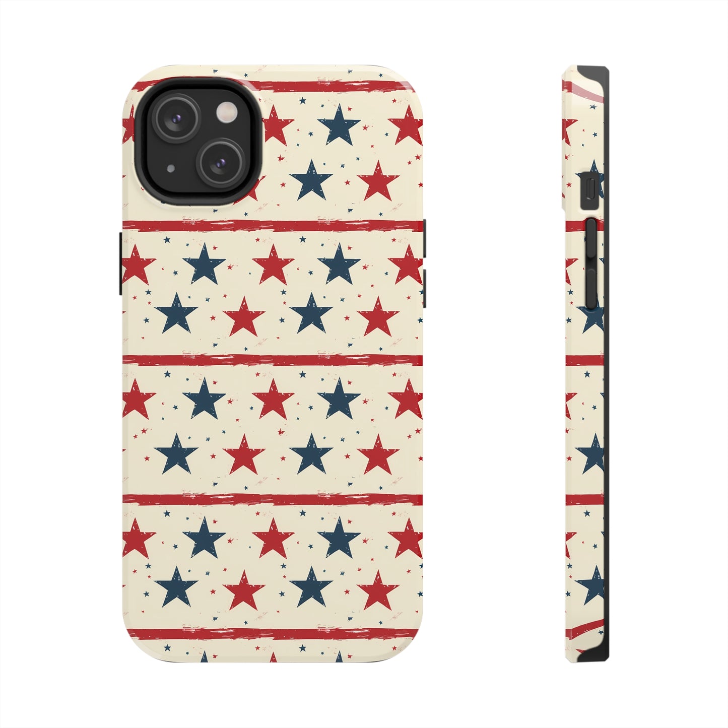 Stars & Stripes Tough Phone Case for iPhone 11, 12, 13, 14, 15, Plus, Pro, Pro Max