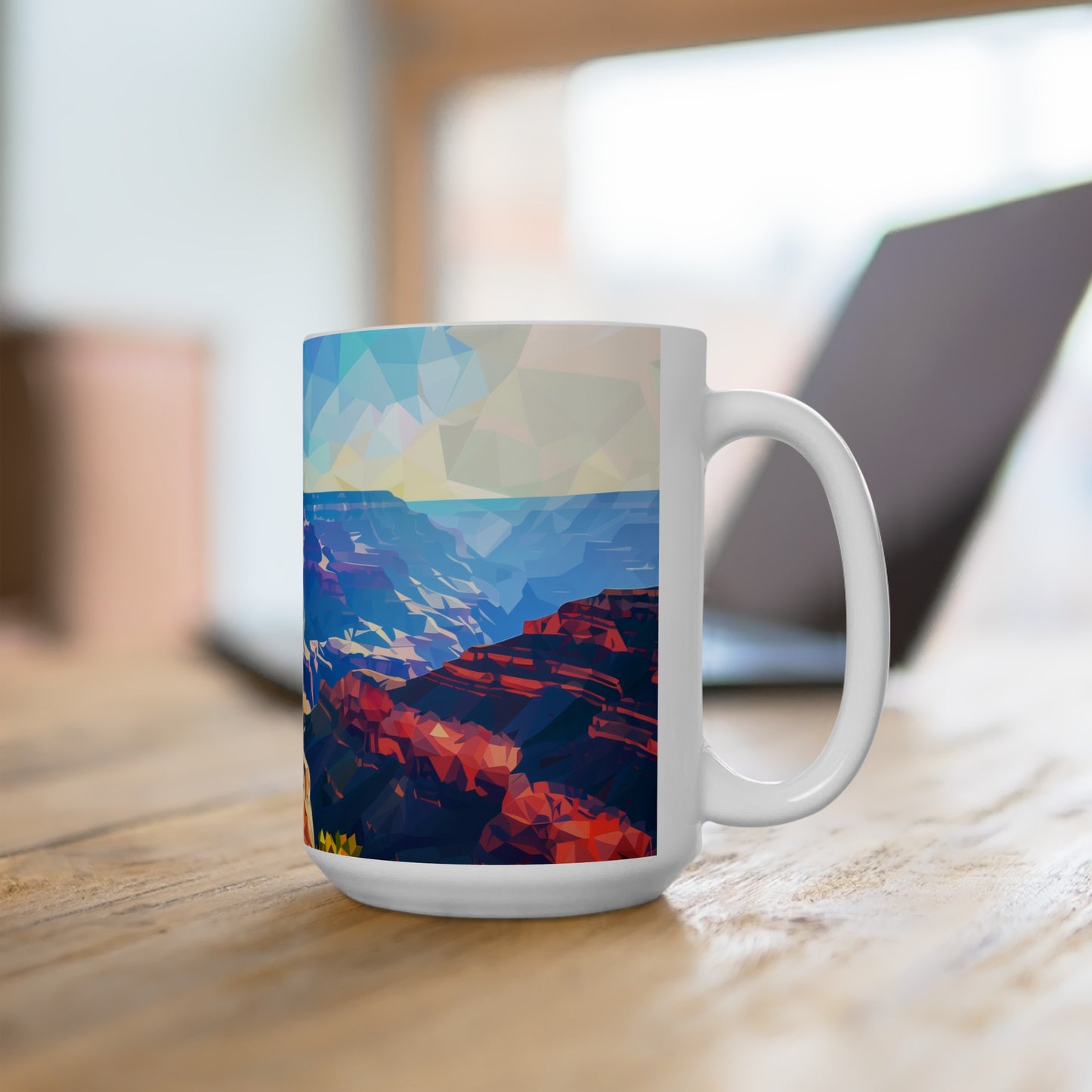 Large Collectible Coffee Mug with Grand Canyon National Park Design, 15oz