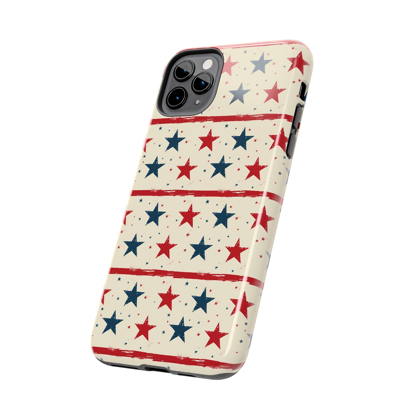 Stars & Stripes Tough Phone Case for iPhone 11, 12, 13, 14, 15, Plus, Pro, Pro Max