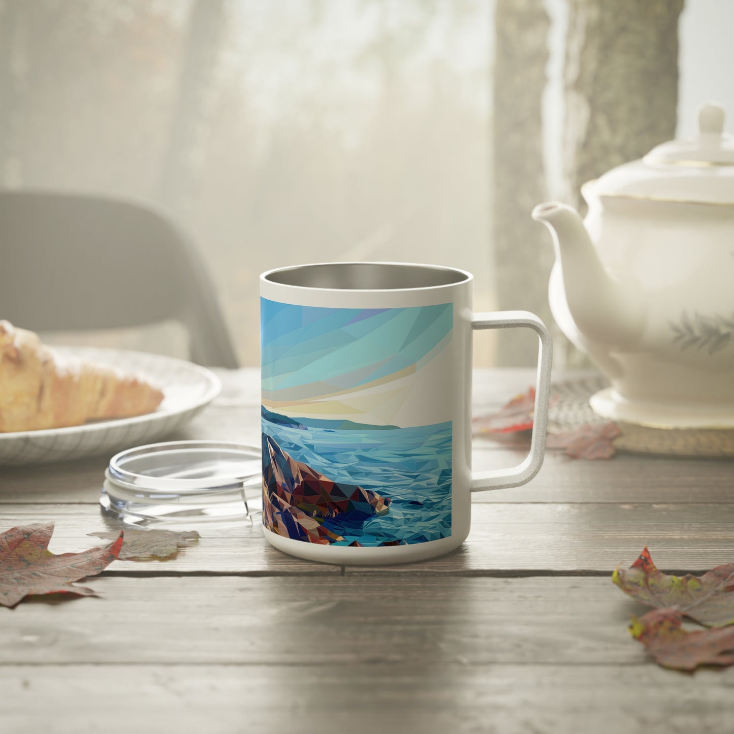 Insulated Coffee Mug with Acadia National Park Design, 10 oz