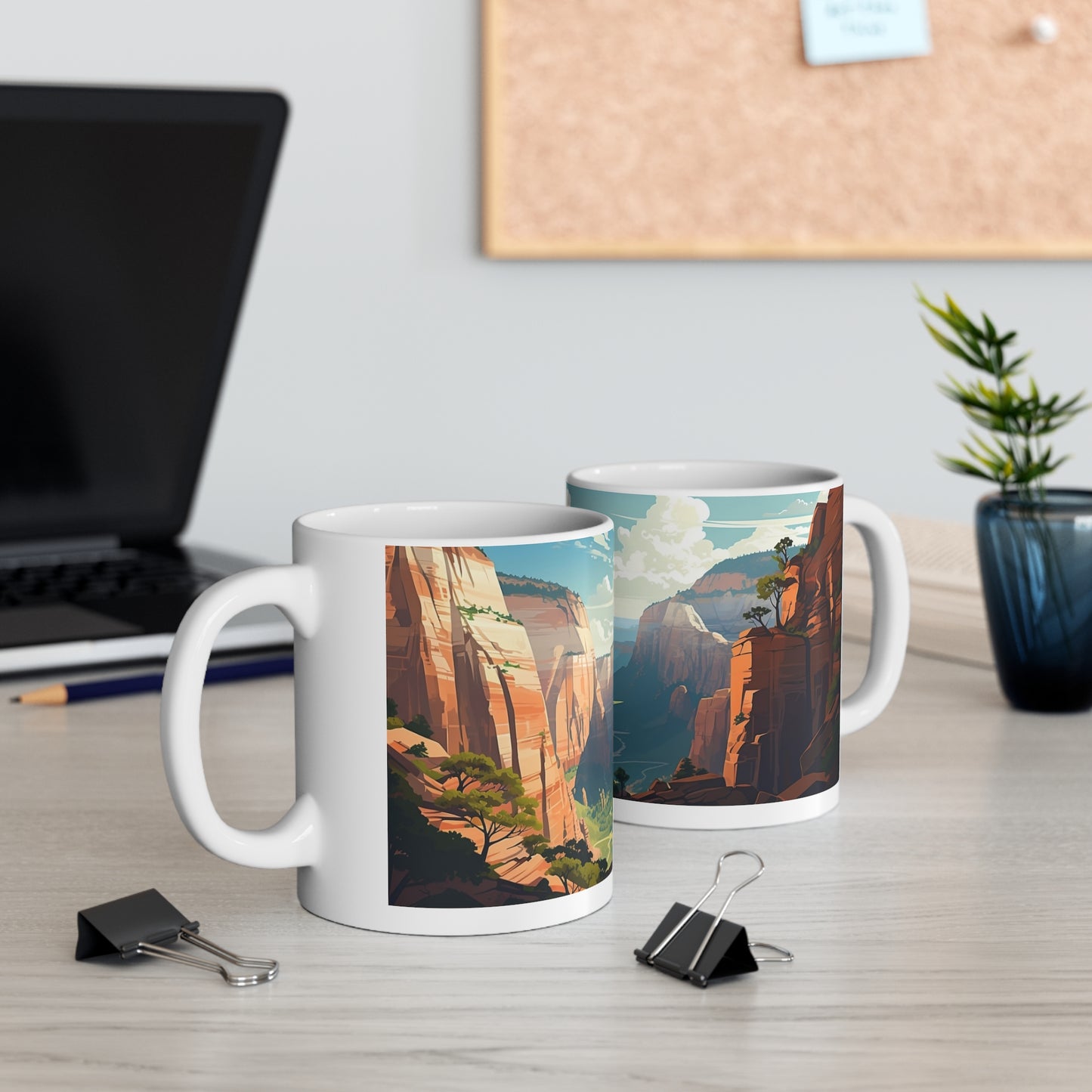 Zion National Park Hike to Angel's Landing - 11 oz Coffee Mug