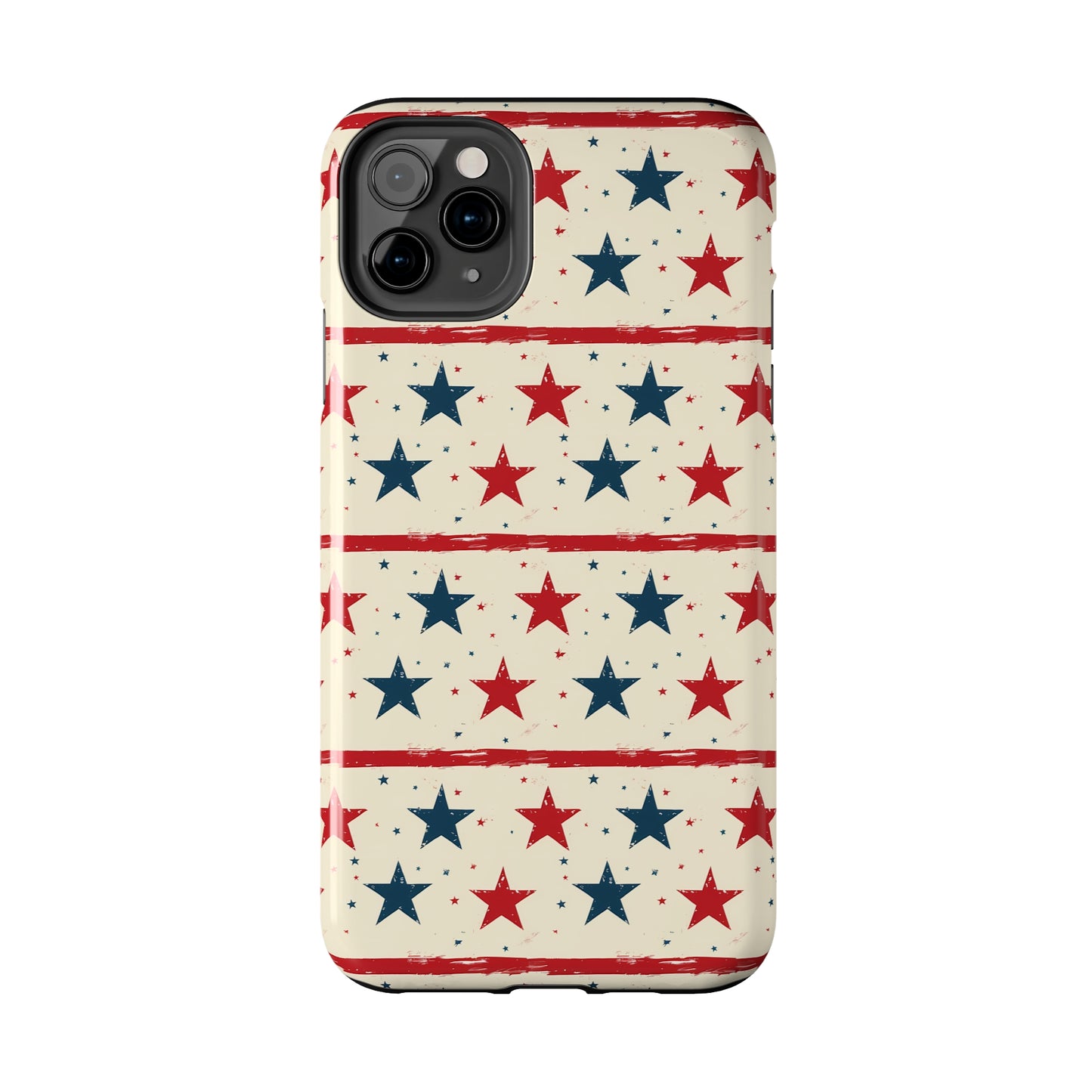 Stars & Stripes Tough Phone Case for iPhone 11, 12, 13, 14, 15, Plus, Pro, Pro Max