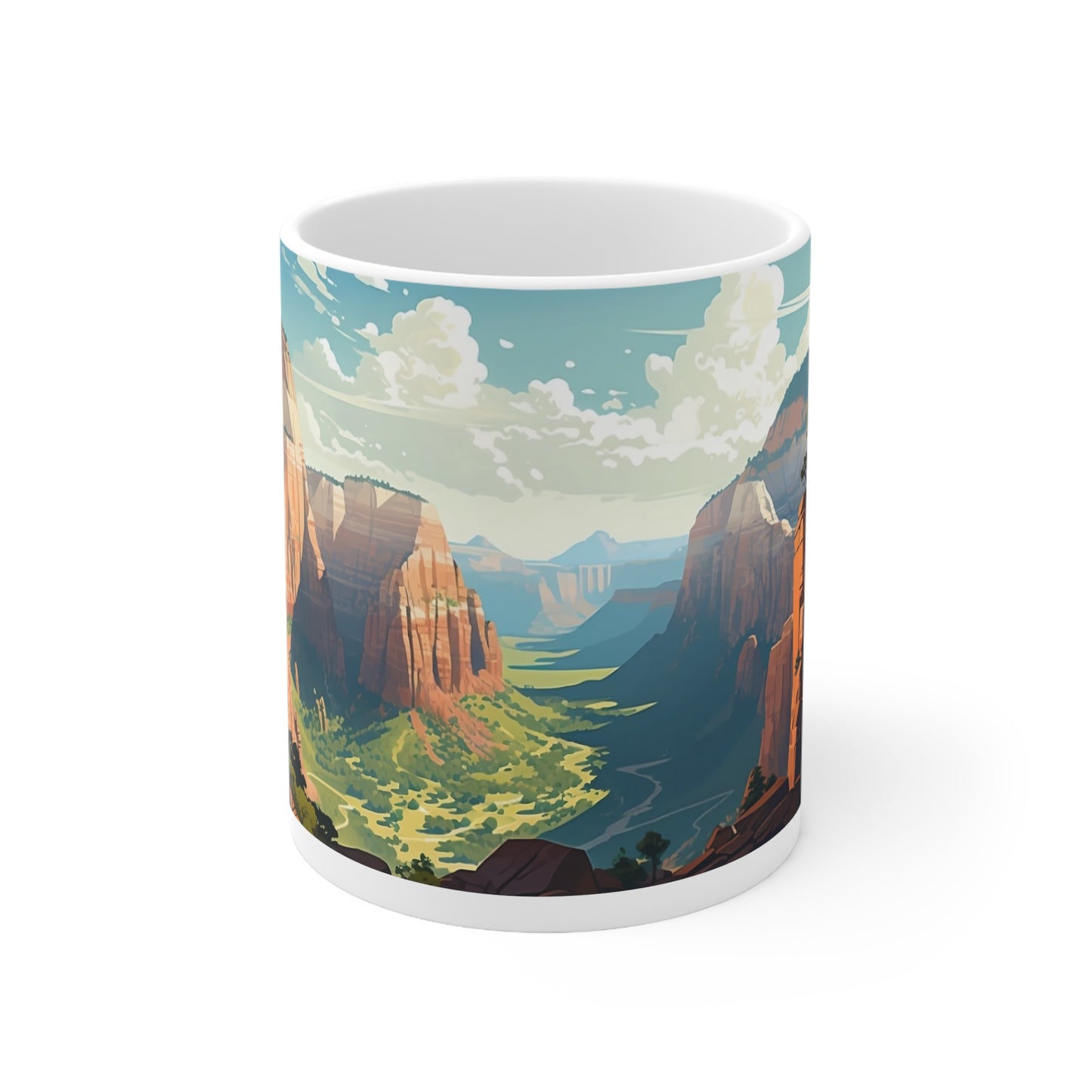 Zion National Park Hike to Angel's Landing - 11 oz Coffee Mug