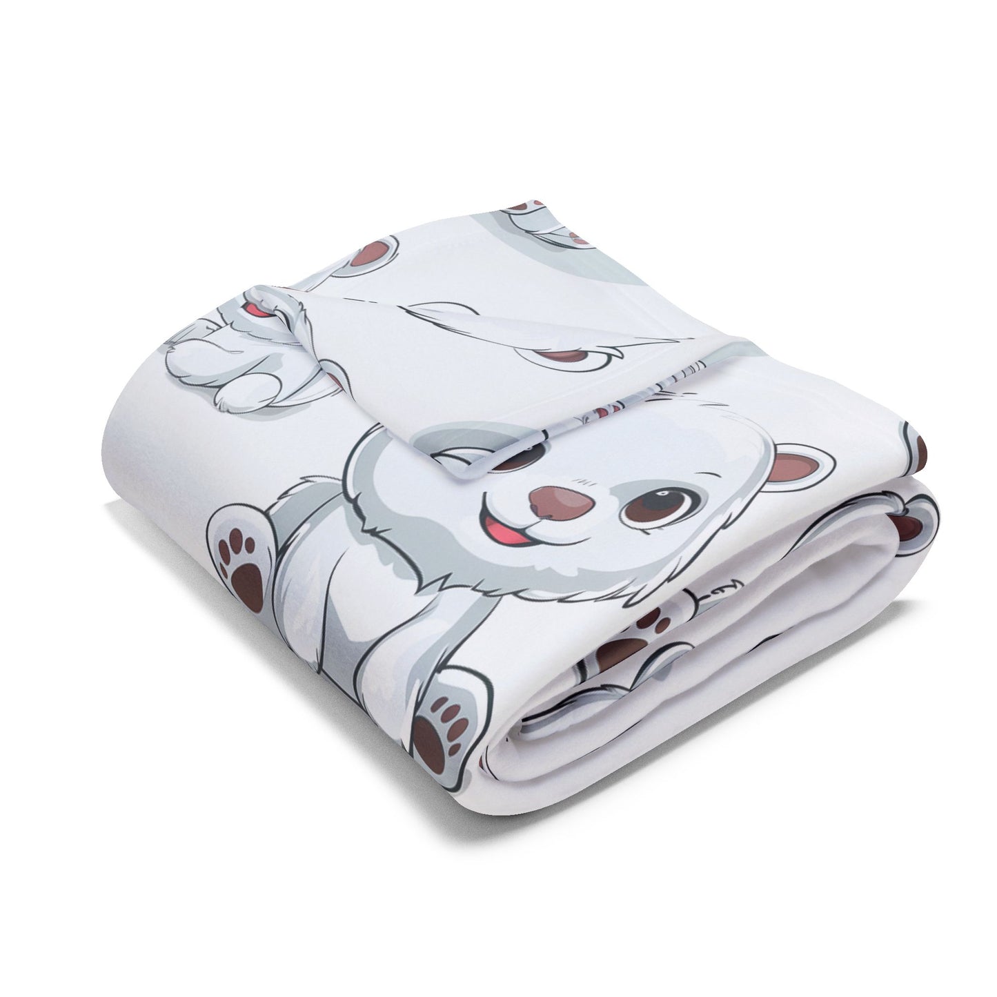 Cute Polar Bear Cubs Fleece Throw Blanket for Toddlers, Kids & Pets – Soft, Cozy, and Durable 30x40” Blanket