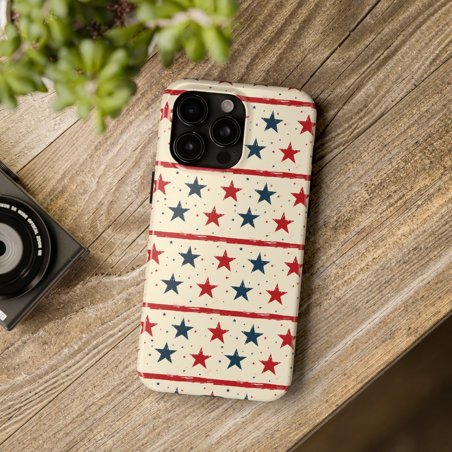 Stars & Stripes Tough Phone Case for iPhone 11, 12, 13, 14, 15, Plus, Pro, Pro Max