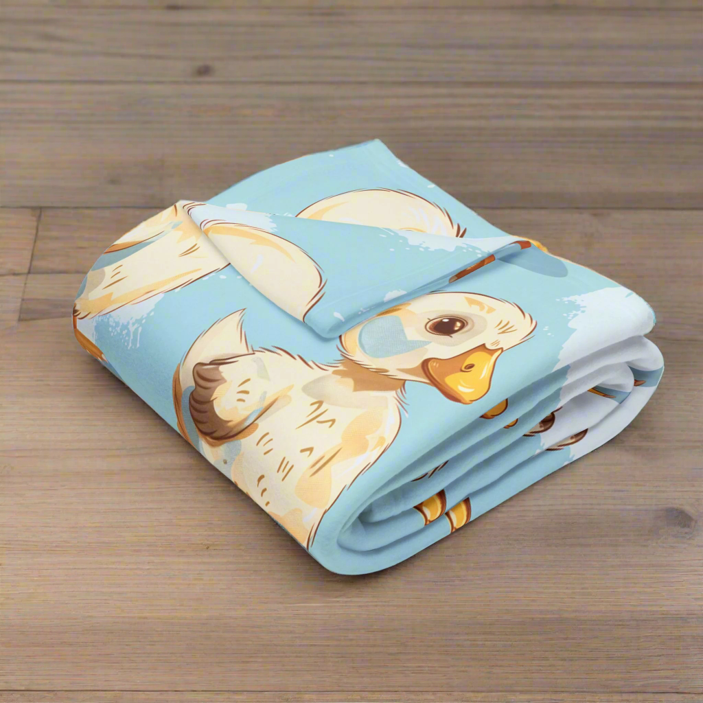 Cute Baby Ducklings Fleece Throw Blanket for Toddlers, Kids & Pets – Soft, Cozy, and Durable 30x40” Blanket