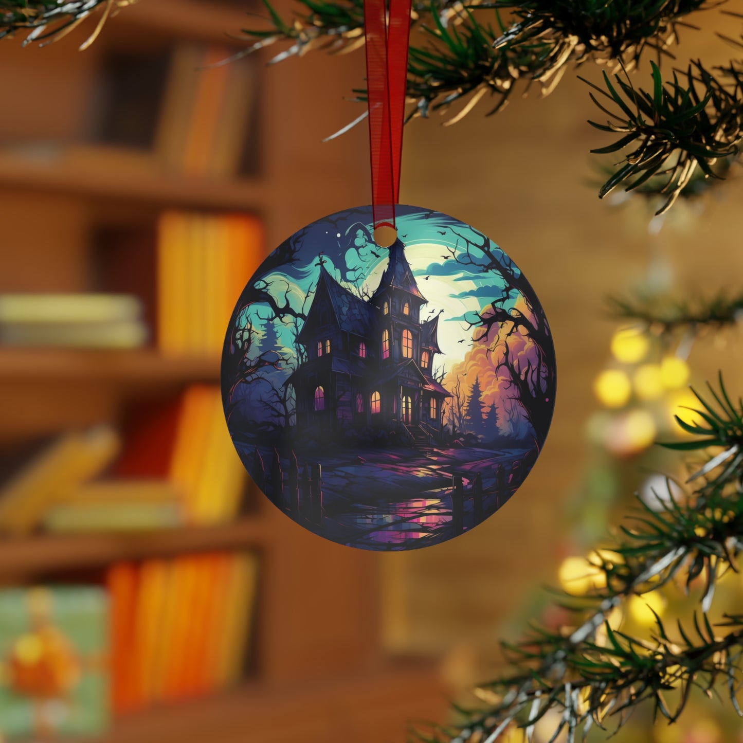 Haunted House Ornament for Mini Tree Decoration